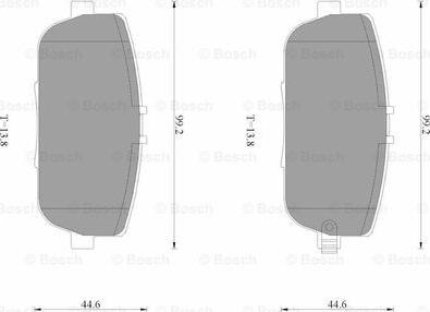 BOSCH 0 986 AB3 528 - Brake Pad Set, disc brake autospares.lv