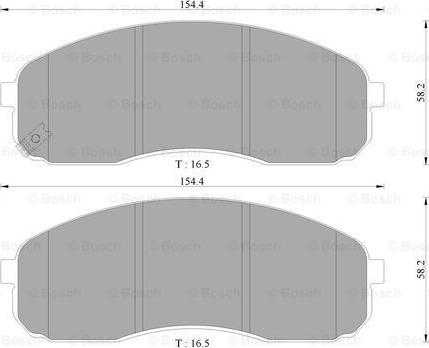 BOSCH 0 986 AB3 059 - Brake Pad Set, disc brake autospares.lv