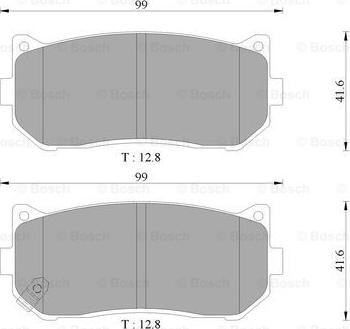 BOSCH 0 986 AB3 069 - Brake Pad Set, disc brake autospares.lv