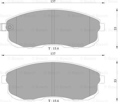 BOSCH 0 986 AB3 063 - Brake Pad Set, disc brake autospares.lv