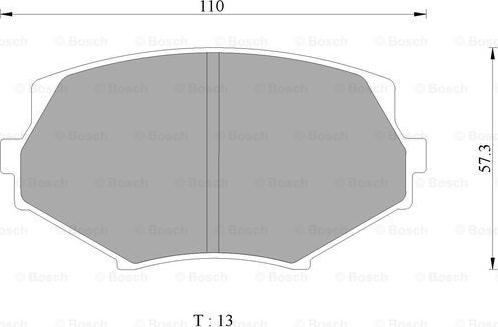 BOSCH 0 986 AB2 454 - Brake Pad Set, disc brake autospares.lv