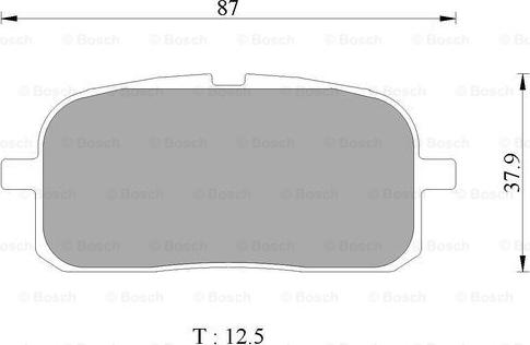 BOSCH 0 986 AB2 481 - Brake Pad Set, disc brake autospares.lv