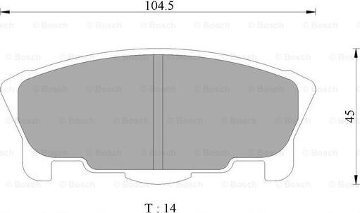 BOSCH 0 986 AB2 437 - Brake Pad Set, disc brake autospares.lv