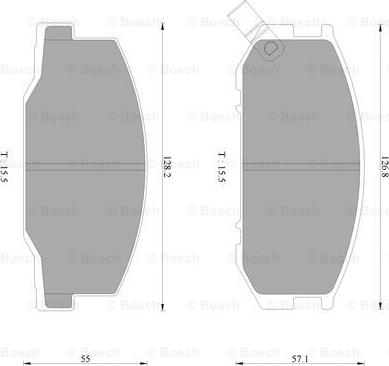 BOSCH 0 986 AB2 471 - Brake Pad Set, disc brake autospares.lv