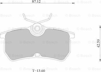 BOSCH 0 986 AB2 535 - Brake Pad Set, disc brake autospares.lv