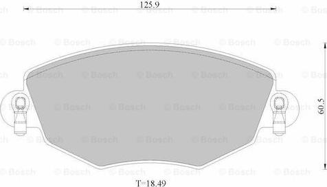 BOSCH 0 986 AB2 529 - Brake Pad Set, disc brake autospares.lv