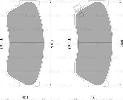 BOSCH 0 986 AB2 069 - Brake Pad Set, disc brake autospares.lv