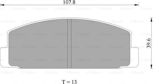 BOSCH 0 986 AB2 009 - Brake Pad Set, disc brake autospares.lv