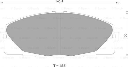 BOSCH 0 986 AB2 394 - Brake Pad Set, disc brake autospares.lv