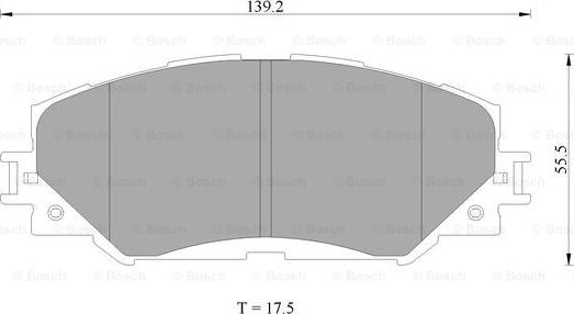 BOSCH 0 986 AB2 396 - Brake Pad Set, disc brake autospares.lv