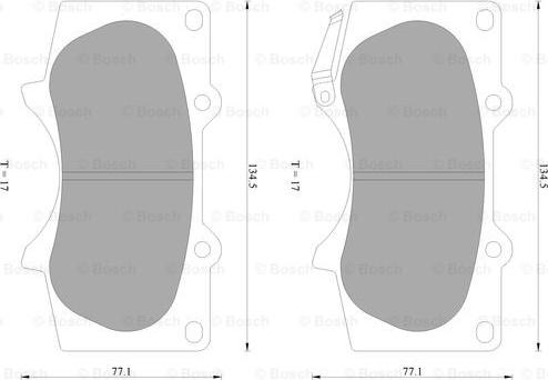 BOSCH 0 986 AB2 392 - Brake Pad Set, disc brake autospares.lv