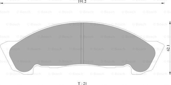 BOSCH 0 986 AB2 349 - Brake Pad Set, disc brake autospares.lv