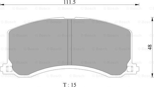 BOSCH 0 986 AB2 318 - Brake Pad Set, disc brake autospares.lv