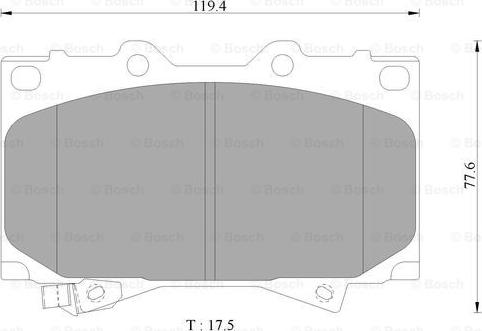 BOSCH 0 986 AB2 379 - Brake Pad Set, disc brake autospares.lv