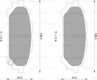 BOSCH 0 986 AB2 261 - Brake Pad Set, disc brake autospares.lv