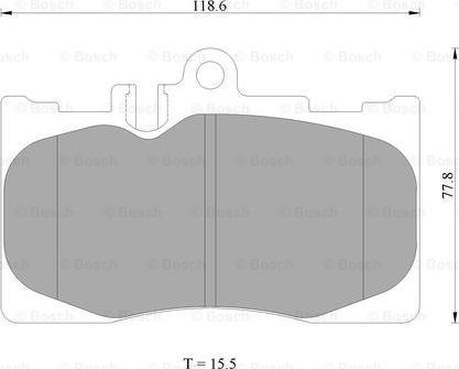 BOSCH 0 986 AB2 286 - Brake Pad Set, disc brake autospares.lv