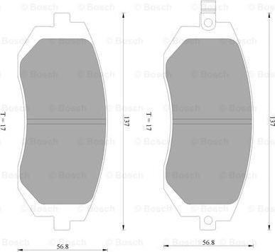 BOSCH 0 986 AB2 288 - Brake Pad Set, disc brake autospares.lv