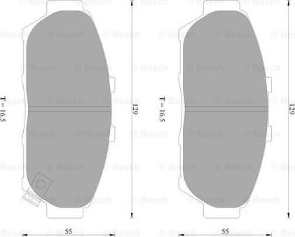 BOSCH 0 986 AB2 279 - Brake Pad Set, disc brake autospares.lv