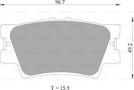 BOSCH 0 986 AB2 271 - Brake Pad Set, disc brake autospares.lv