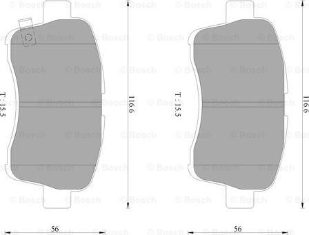 BOSCH 0 986 AB2 778 - Brake Pad Set, disc brake autospares.lv