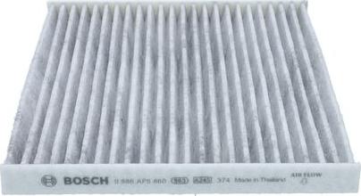 BOSCH 0 986 AF5 860 - Filter, interior air autospares.lv