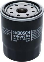 BOSCH 0 986 AF0 209 - Oil Filter autospares.lv