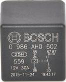 BOSCH 0 986 AH0 602 - Relay, main current autospares.lv