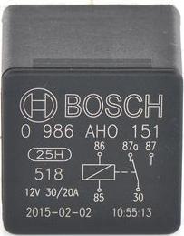 BOSCH 0 986 AH0 151 - Relay, main current autospares.lv