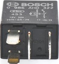 BOSCH 0 986 AH0 322 - Relay, main current autospares.lv