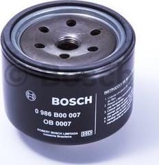 BOSCH 0 986 B00 007 - Oil Filter autospares.lv