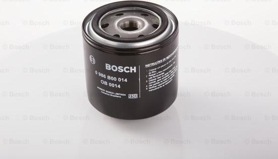 BOSCH 0 986 B00 014 - Oil Filter autospares.lv