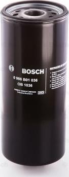 BOSCH 0 986 B01 036 - Oil Filter autospares.lv