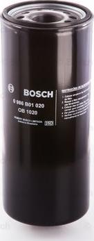 BOSCH 0 986 B01 020 - Oil Filter autospares.lv