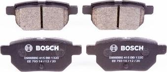 BOSCH 0 986 BB0 415 - Brake Pad Set, disc brake autospares.lv