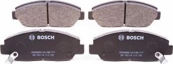 BOSCH 0 986 BB0 543 - Brake Pad Set, disc brake autospares.lv