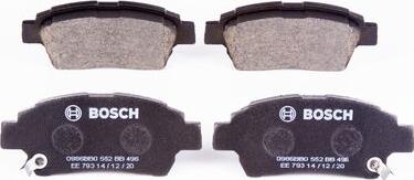 BOSCH 0 986 BB0 552 - Brake Pad Set, disc brake autospares.lv