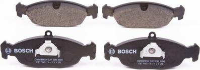 BOSCH 0 986 BB0 537 - Brake Pad Set, disc brake autospares.lv