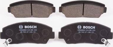 BOSCH 0 986 BB0 524 - Brake Pad Set, disc brake autospares.lv