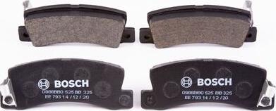 BOSCH 0 986 BB0 525 - Brake Pad Set, disc brake autospares.lv