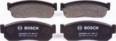 BOSCH 0 986 BB0 521 - Brake Pad Set, disc brake autospares.lv