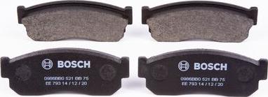 BOSCH 0 986 BB0 521 - Brake Pad Set, disc brake autospares.lv