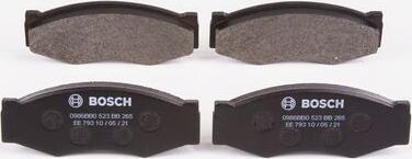 BOSCH 0 986 BB0 523 - Brake Pad Set, disc brake autospares.lv