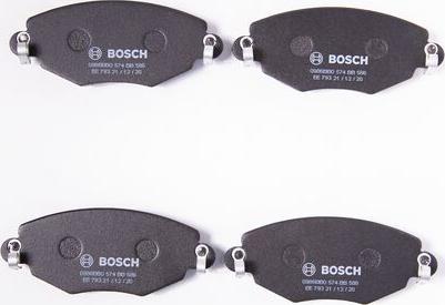 BOSCH 0 986 BB0 574 - Brake Pad Set, disc brake autospares.lv