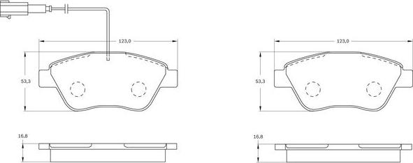 BOSCH 0 986 BB0 578 - Brake Pad Set, disc brake autospares.lv