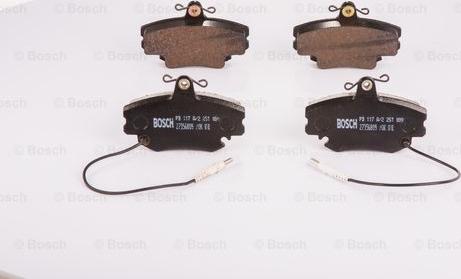 BOSCH 0 986 BB0 082 - Brake Pad Set, disc brake autospares.lv