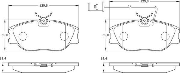 BOSCH 0 986 BB0 170 - Brake Pad Set, disc brake autospares.lv