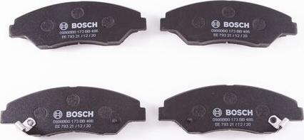 BOSCH 0 986 BB0 173 - Brake Pad Set, disc brake autospares.lv