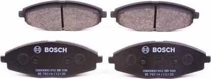 BOSCH 0 986 BB0 852 - Brake Pad Set, disc brake autospares.lv