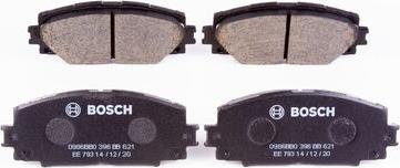 BOSCH 0 986 BB0 396 - Brake Pad Set, disc brake autospares.lv