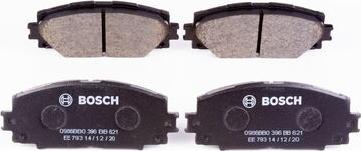 BOSCH 0 986 BB0 396 - Brake Pad Set, disc brake autospares.lv